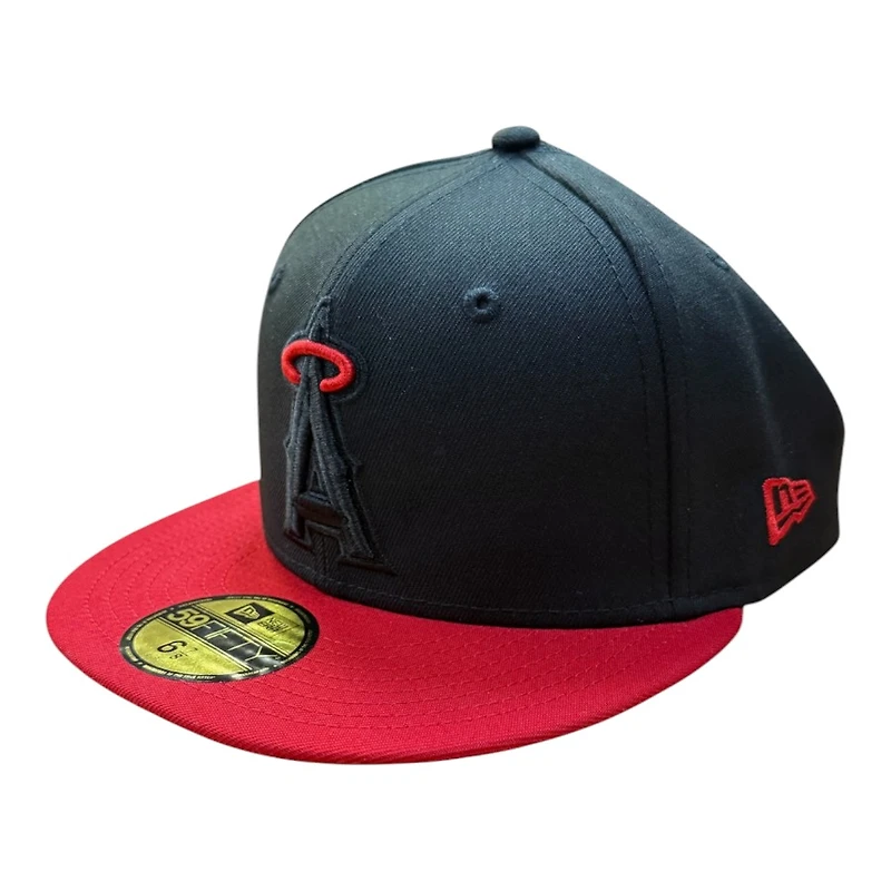 Los Angeles Angels Black and Red Two Tone 1989 ASG Patch Grey UV New Era 59FIFTY Fitted Hat