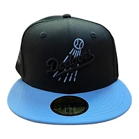 Los Angeles Dodgers Black and Light Blue Two Tone 1980 All Star Game Patch Grey UV New Era 59FIFTY Fitted Hat
