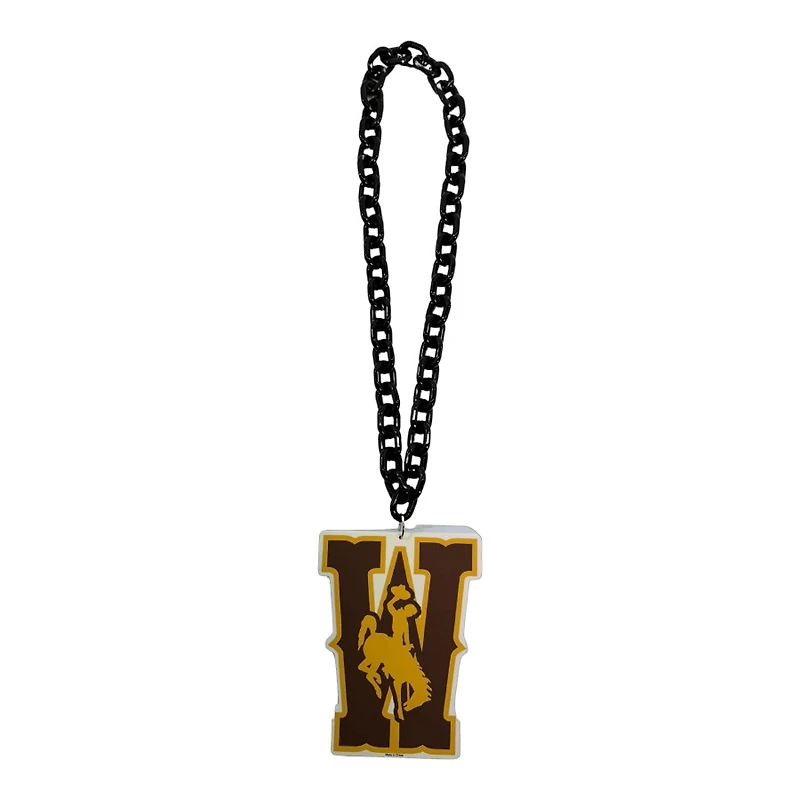 Wyoming Cowboys W Big Chain WinCraft Necklace