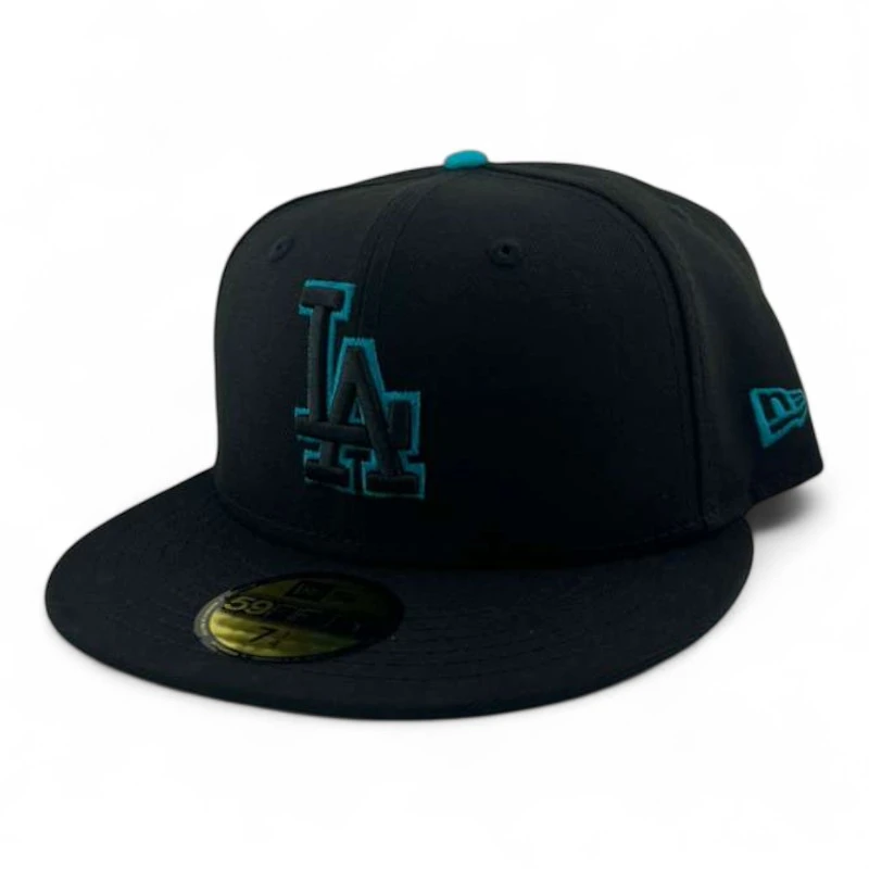 Los Angeles Dodgers Teal and Black UV New Era 59FIFTY Fitted Hat
