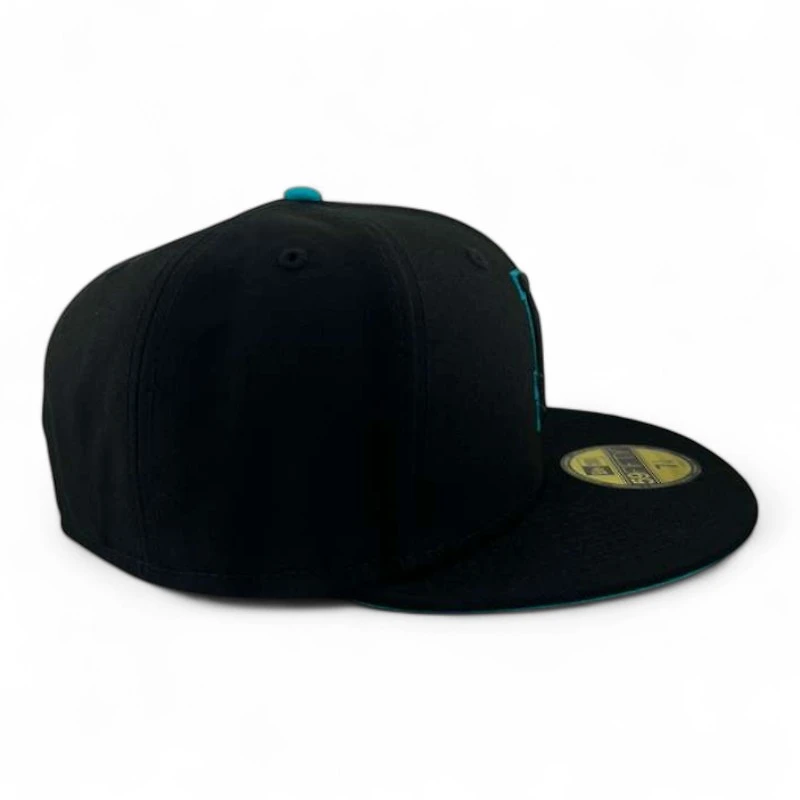 Los Angeles Dodgers Teal and Black UV New Era 59FIFTY Fitted Hat