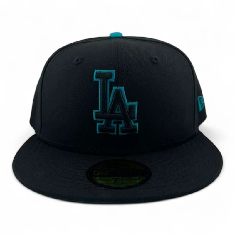 Los Angeles Dodgers Teal and Black UV New Era 59FIFTY Fitted Hat