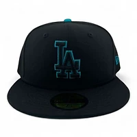 Los Angeles Dodgers Teal and Black UV New Era 59FIFTY Fitted Hat