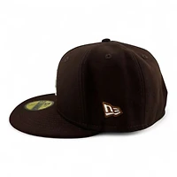 Los Angeles Dodgers White on Walnut Brown UV New Era 59FIFTY Fitted Hat