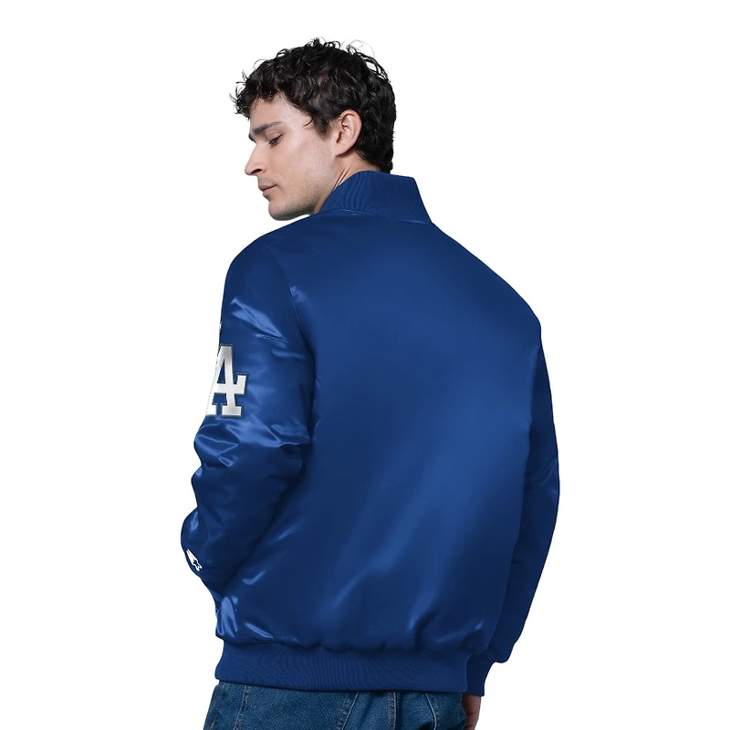 Los Angeles Dodgers Royal Blue Script G-III Starter Full Snap Satin Jacket