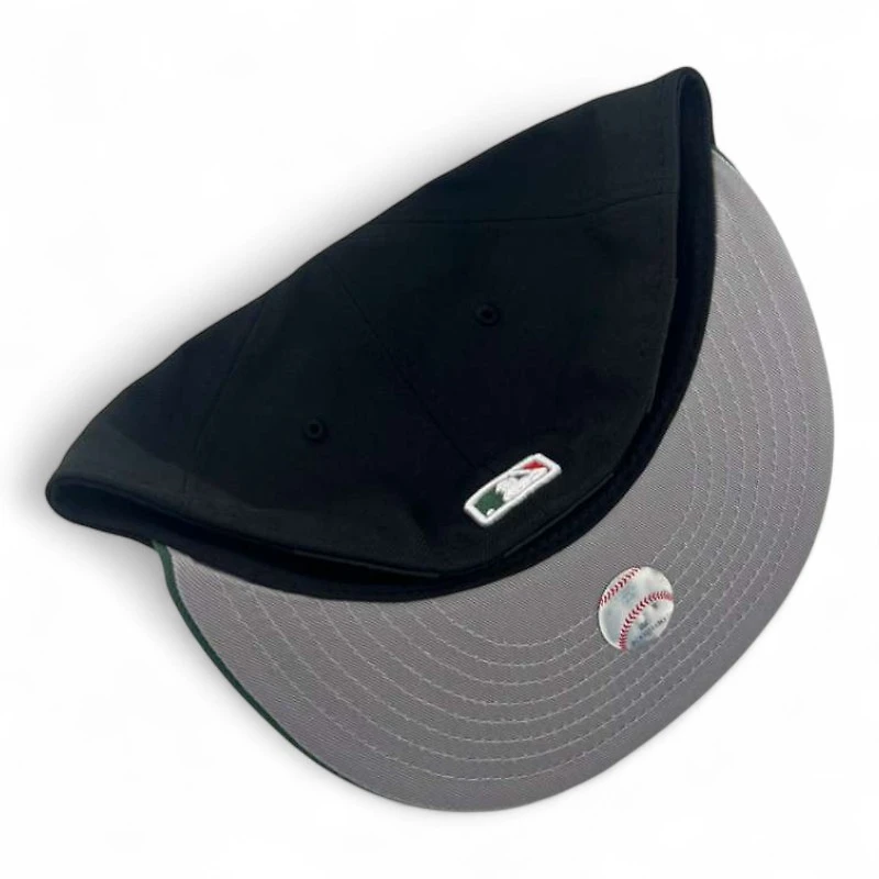 Los Angeles Dodgers Black and Dark Green Gray UV New Era 59FIFTY Fitted Hat