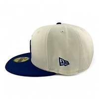 Los Angeles Dodgers Chrome and Royal Blue Raised Batterman Gray UV New Era 59FIFTY Fitted Hat