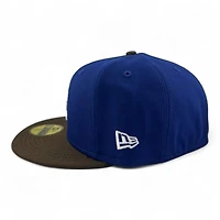 Los Angeles Dodgers Royal Blue and Walnut "Chocolate Blueberry" 100th Anni Patch Green UV New Era 59FIFTY Fitted Hat