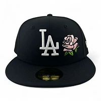 Los Angeles Dodgers Pink on Black "Frida" UV New Era 59FIFTY Fitted Hat