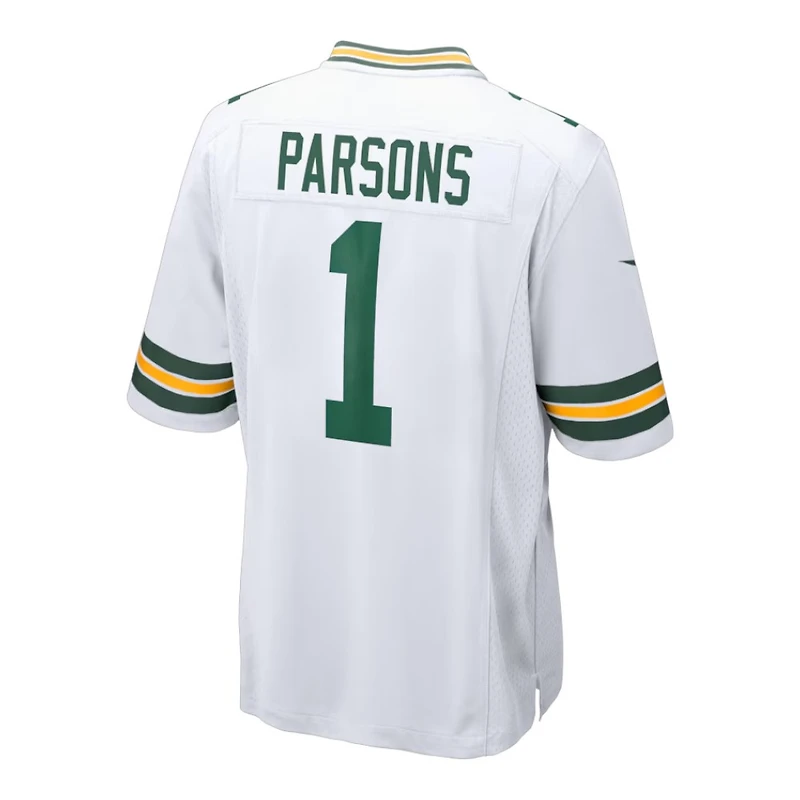 Green Bay Packers Micah Parsons White Nike Game Jersey
