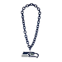 Seattle Seahawks Navy Big Chain Logo WinCraft Plastic Necklace