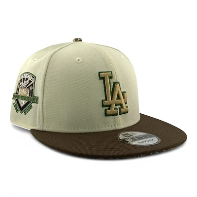 Los Angeles Dodgers Chrome and Brown 50th Anniversary Patch Realtree UV New Era 9FIFTY Snapback