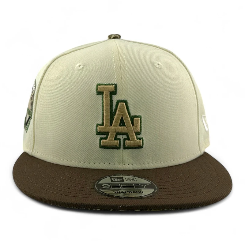 Los Angeles Dodgers Chrome and Brown 50th Anniversary Patch Realtree UV New Era 9FIFTY Snapback