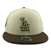 Los Angeles Dodgers Chrome and Brown 50th Anniversary Patch Realtree UV New Era 9FIFTY Snapback