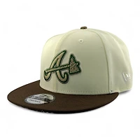 Atlanta Braves Chrome and Brown 50th Anniversary Patch Realtree UV New Era 9FIFTY Snapback