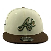 Atlanta Braves Chrome and Brown 50th Anniversary Patch Realtree UV New Era 9FIFTY Snapback