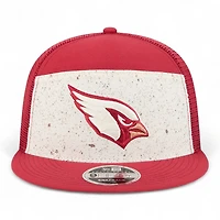 Arizona Cardinals Cardinal and Natural 2025 Rivalries Collection Team Split Panel New Era 9FIFTY Snapback Hat