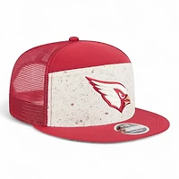 Arizona Cardinals Cardinal and Natural 2025 Rivalries Collection Team Split Panel New Era 9FIFTY Snapback Hat