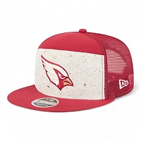 Arizona Cardinals Cardinal and Natural 2025 Rivalries Collection Team Split Panel New Era 9FIFTY Snapback Hat