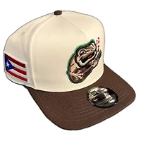 Lehigh Valley Coquis Chrome and Burnt Wood Puerto Rico Flag Patch New Era 9FIFTY A-Frame Snapback Hat