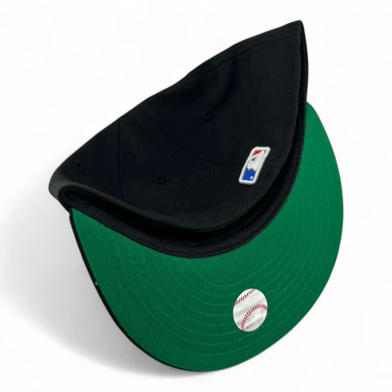 Kids Los Angeles Dodgers Black "Olympic Pack" 1984 Patch Green UV Custom New Era 59FIFTY Fitted Hat