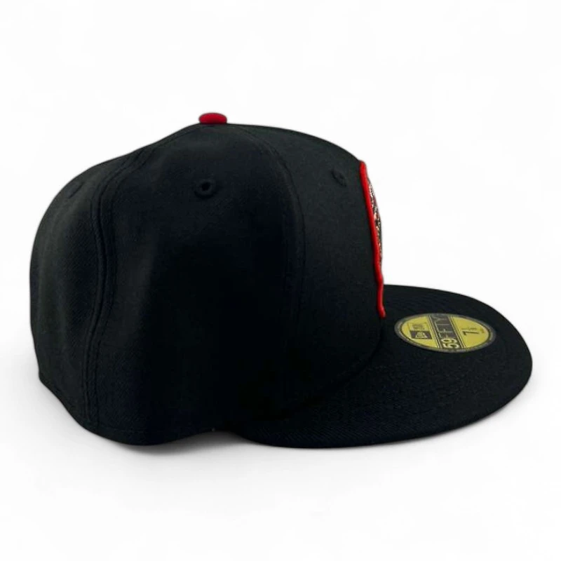 Los Angeles Dodgers Black and Red "Dia De Muertos" UV New Era 59FIFTY Fitted Hat