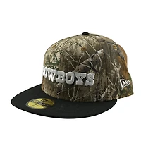 Dallas Cowboys Realtree and Black Super Bowl XXVII Patch Grey UV New Era 59FIFTY Fitted Hat