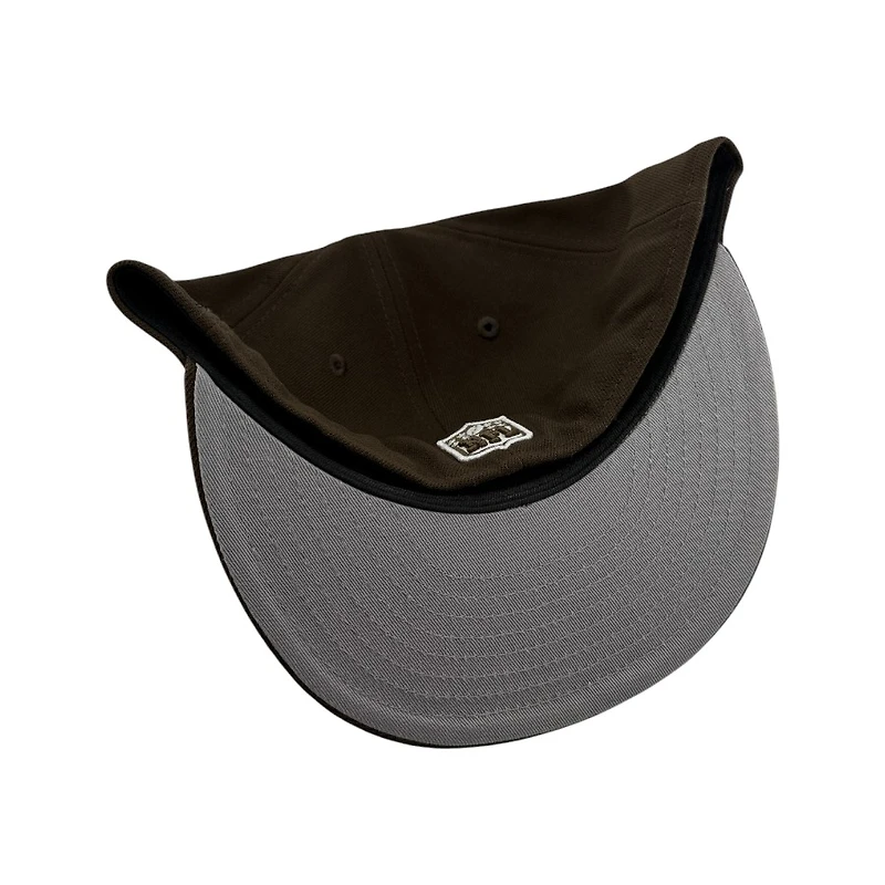 Dallas Cowboys Brown Wordmark Script Grey UV New Era 59FIFTY Fitted Hat