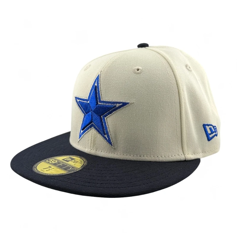 Dallas Cowboys Chrome and Navy 2003 Hawaii Pro Bowl Patch Grey UV New Era 59FIFTY Fitted Hat