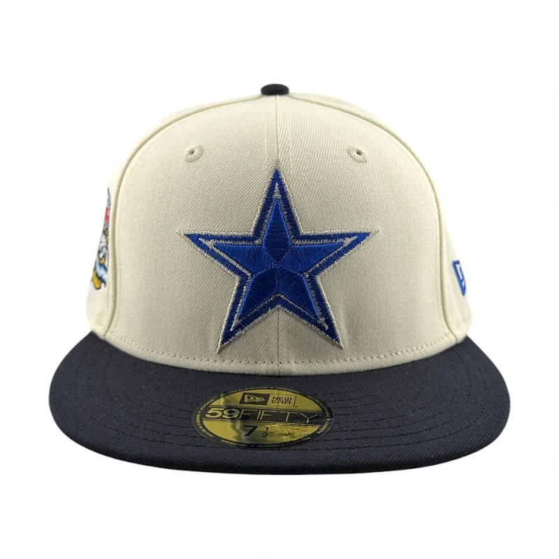 Dallas Cowboys Chrome and Navy 2003 Hawaii Pro Bowl Patch Grey UV New Era 59FIFTY Fitted Hat