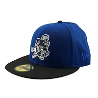 Dallas Cowboys Royal Blue and Black Retro Logo Super Bowl XXX Patch Grey UV New Era 59FIFTY Fitted Hat