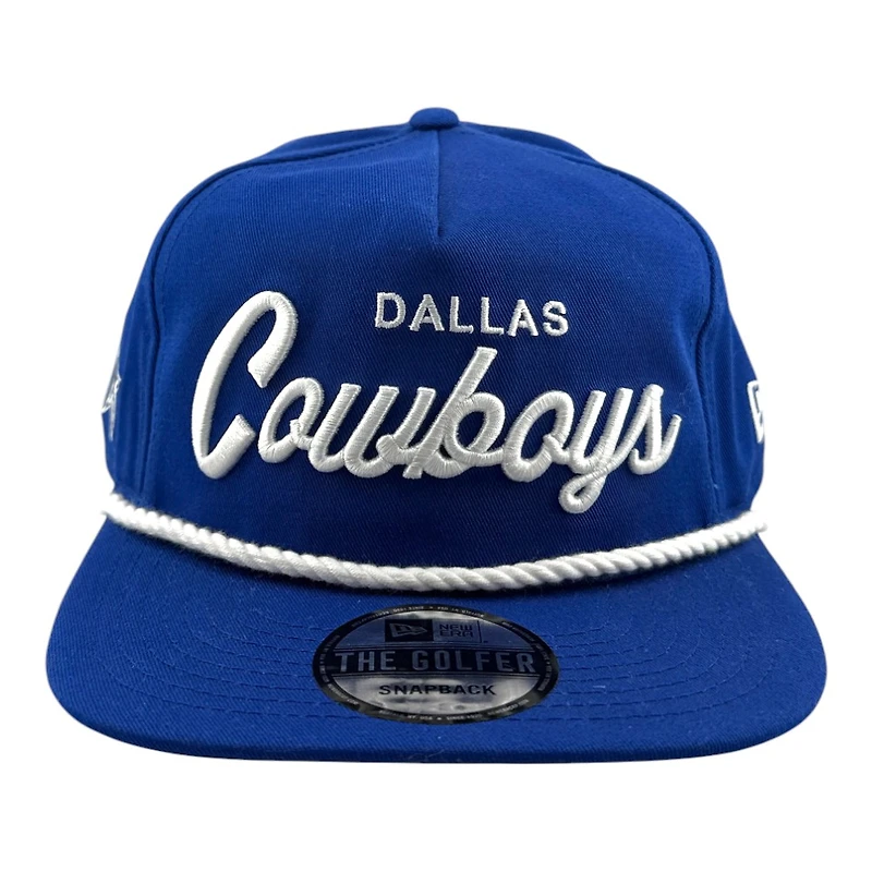 Dallas Cowboys Royal Blue "The Golfer" New Era Rope Snapback Hat