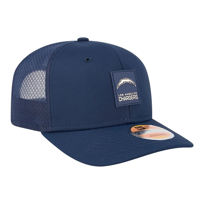 Los Angeles Chargers Navy 2025 NFL Sideline New Era 9SEVENTY Trucker Adjustable Snapback Hat