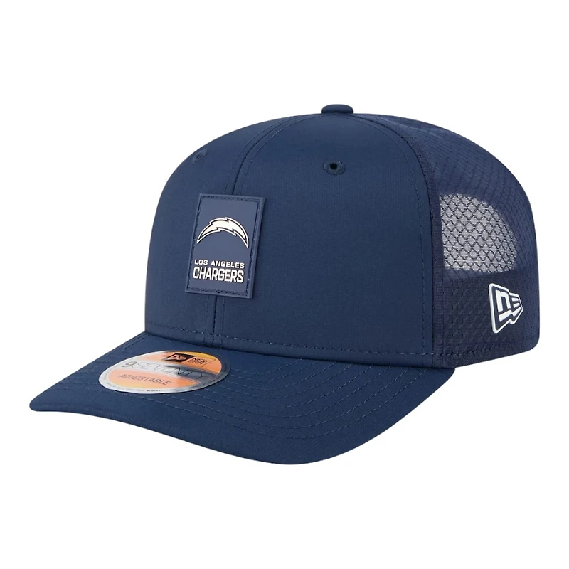 Los Angeles Chargers Navy 2025 NFL Sideline New Era 9SEVENTY Trucker Adjustable Snapback Hat