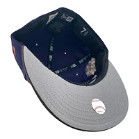 Texas Rangers Purple and Walnut Brown Final Season Patch Grey UV New Era 59FIFTY Fitted Hat