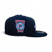 Miami Dolphins Black Leon the Lab 30th Anniversary Patch Grey UV New Era 59FIFTY Fitted Hat