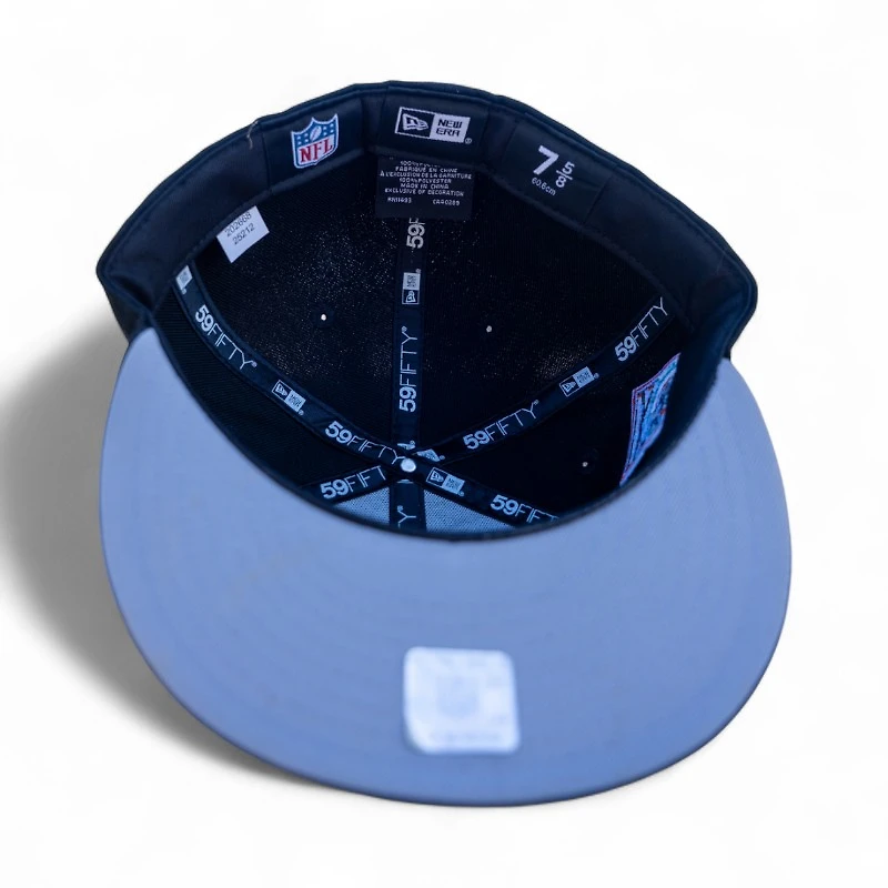 Miami Dolphins Black Leon the Lab 30th Anniversary Patch Grey UV New Era 59FIFTY Fitted Hat