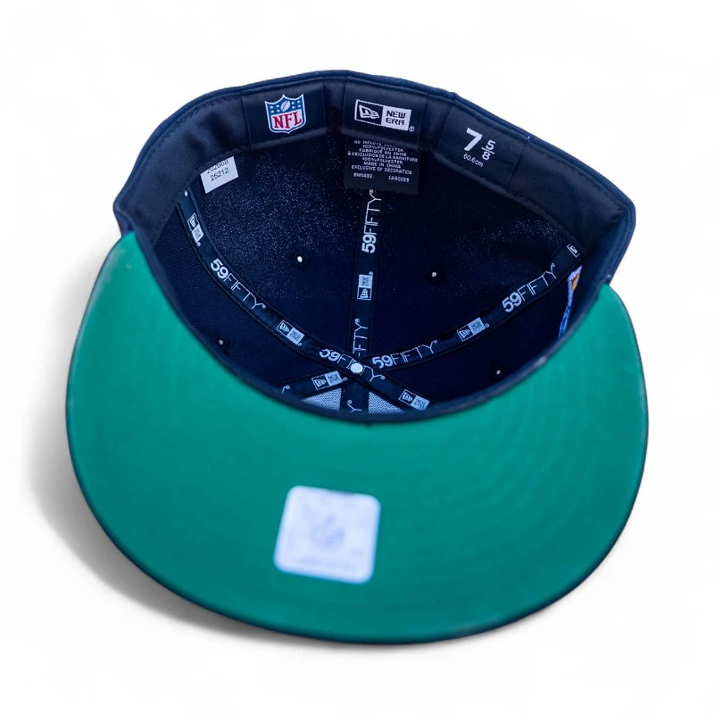 Atlanta Falcons Navy Leon the Lab 1992 Pro Bowl Patch Green UV New Era 59FIFTY Fitted Hat