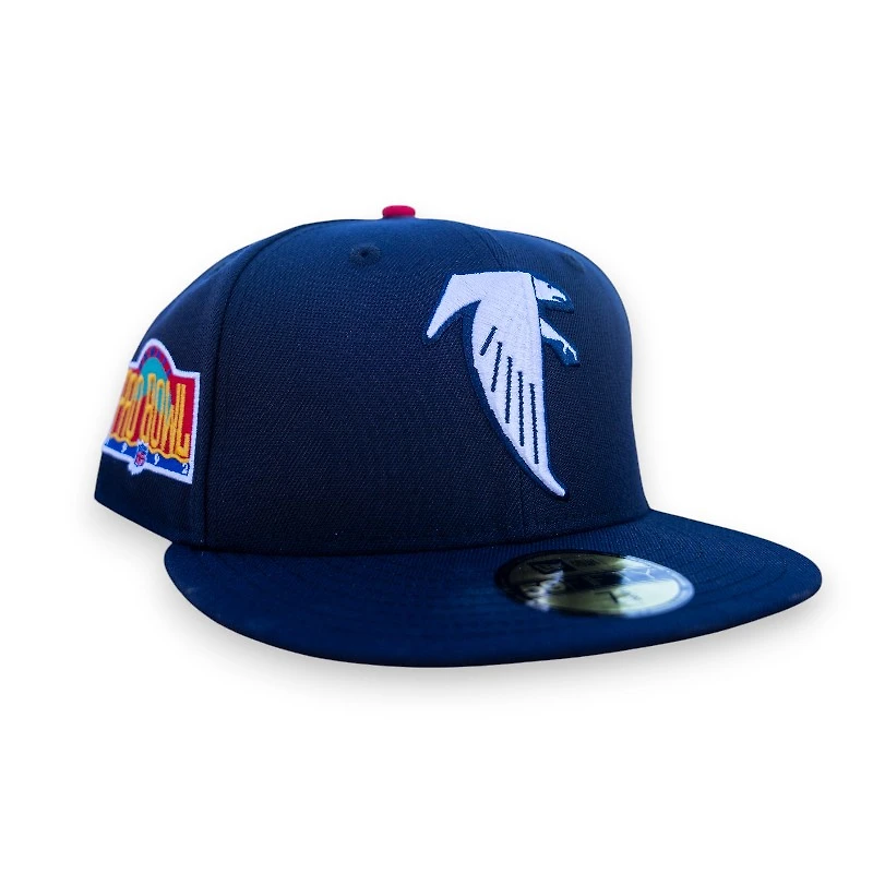 Atlanta Falcons Navy Leon the Lab 1992 Pro Bowl Patch Green UV New Era 59FIFTY Fitted Hat