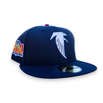 Atlanta Falcons Navy Leon the Lab 1992 Pro Bowl Patch Green UV New Era 59FIFTY Fitted Hat