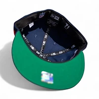 Denver Broncos Oceanside Blue Leon the Lab 1997 Pro Bowl Patch Green UV New Era 59FIFTY Fitted Hat