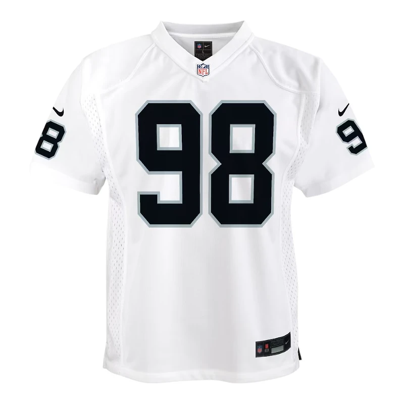 Youth Las Vegas Raiders Maxx Crosby Nike White Game Jersey