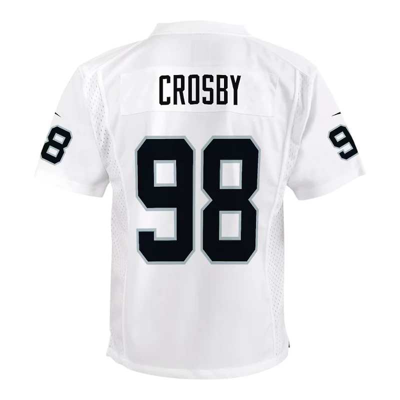 Youth Las Vegas Raiders Maxx Crosby Nike White Game Jersey
