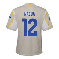 Youth Los Angeles Rams Puka Nacua Nike Cream Game Jersey