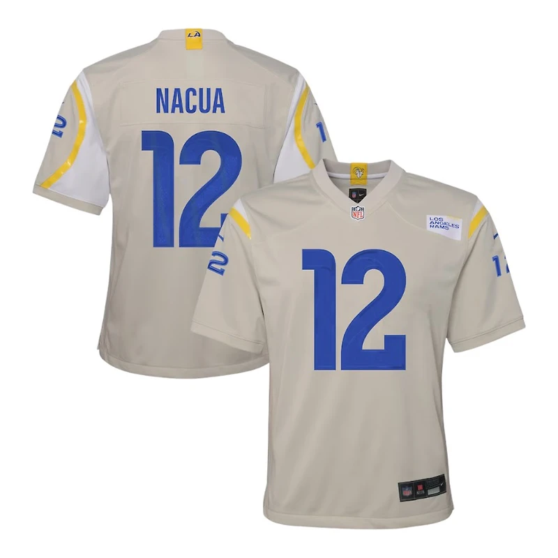 Youth Los Angeles Rams Puka Nacua Nike Cream Game Jersey