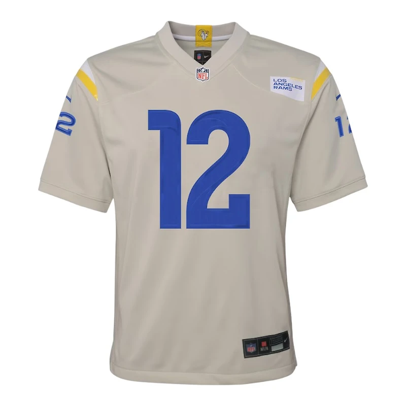 Youth Los Angeles Rams Puka Nacua Nike Cream Game Jersey