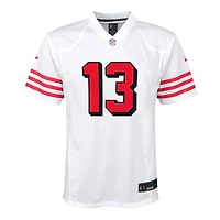 Youth San Francisco 49ers Brock Purdy Alternate Block Numbers Nike White Game Jersey