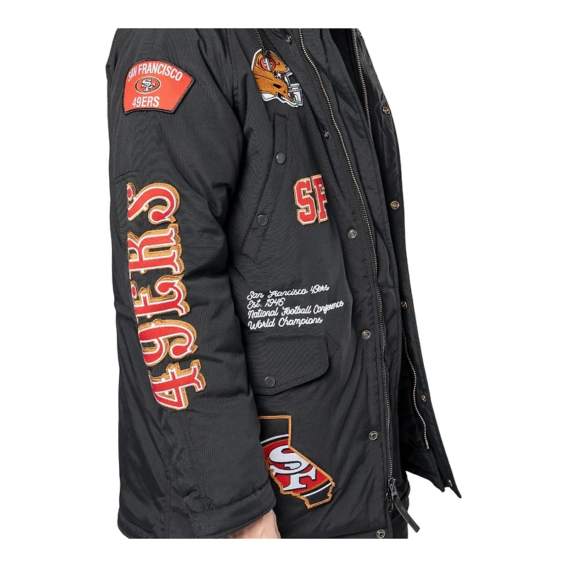 San Francisco 49ers Black New Era x Alpha Industries N-3B Parka Jacket