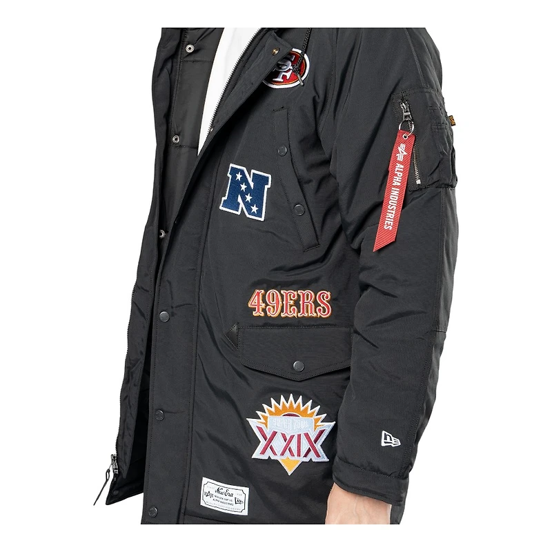 San Francisco 49ers Black New Era x Alpha Industries N-3B Parka Jacket