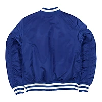 Los Angeles Rams Royal Blue New Era x Alpha Industries MA-1 Full Zip Bomber Jacket